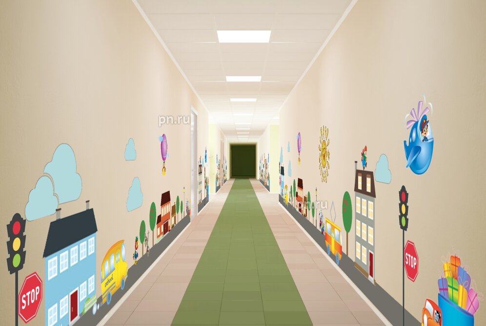 Оформление коридора в начальной школе (70 фото)